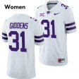 Team #31 DJ Giddens Kansas State Wildcats Women Limited Football Embroidery Jersey -Purple