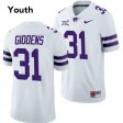 Player #31 DJ Giddens Kansas State Wildcats Youth Limited Football Stitched Jersey -Purple