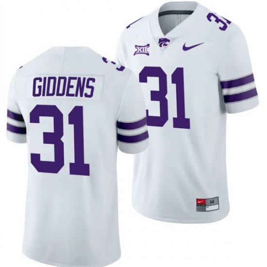 University #31 DJ Giddens Kansas State Wildcats Men Limited Football Stitched Jersey -Purple