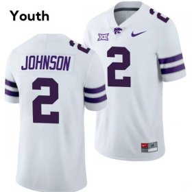 Player #2 Avery Johnson Kansas State Wildcats Youth Limited Football Stitched Jersey -White