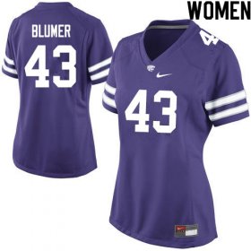 #43 Player Jack Blumer Kansas State Wildcats Women Football Stitched Jersey -Purple