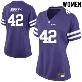 #42 Player Osvelt Joseph Kansas State Wildcats Women Football Stitched Jersey -Purple